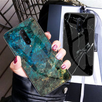 Luxury Glass Case for Oneplus 7 7T 8 Pro 6 6T Marble Phone Cases Back Cover for One plus 6 6T 5 5T 7 8 7T Pro Coque Fundas