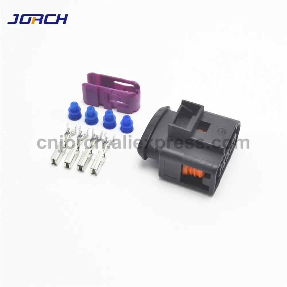 5 Sets 4 Pin 3.5 series Female Automotive Electrical Wiring Connector 4D0 971 994 4D0971994 For VW Audi