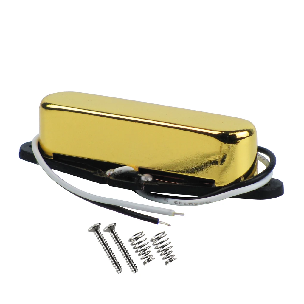 FLEOR 1 Stück Alnico 5 E-Gitarren-Tonabnehmer, Single-Coil-Tonabnehmer für TL-Gitarren, Nickel / Gold / Schwarz zur Auswahl – Detail 2