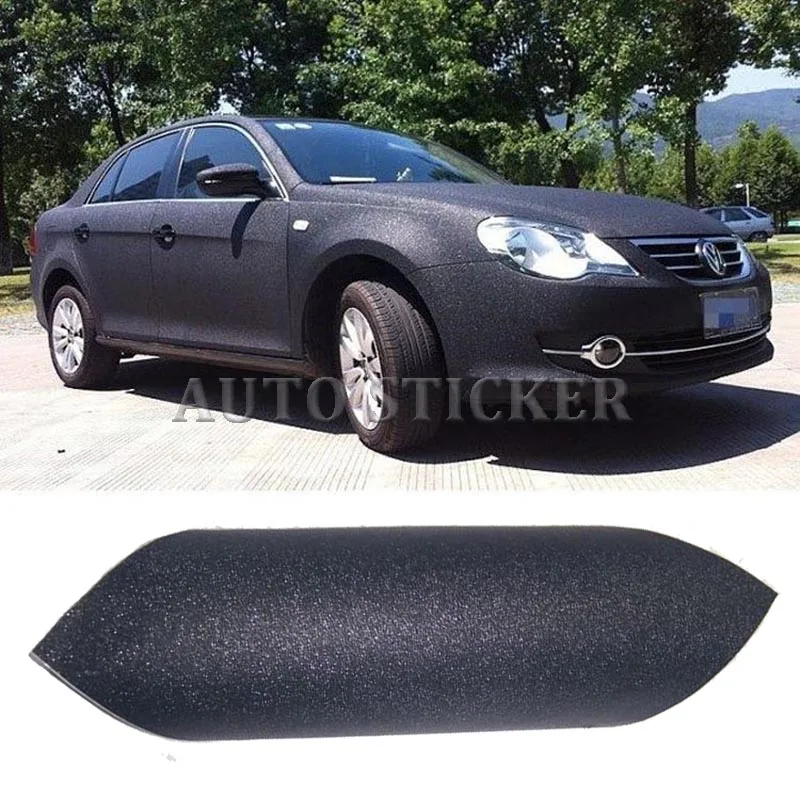 1.52*30m/roll  Glitter Black Vinyl Wrap pellicola Stickers Use for Car / motor bike laptop Covering coating vinilo