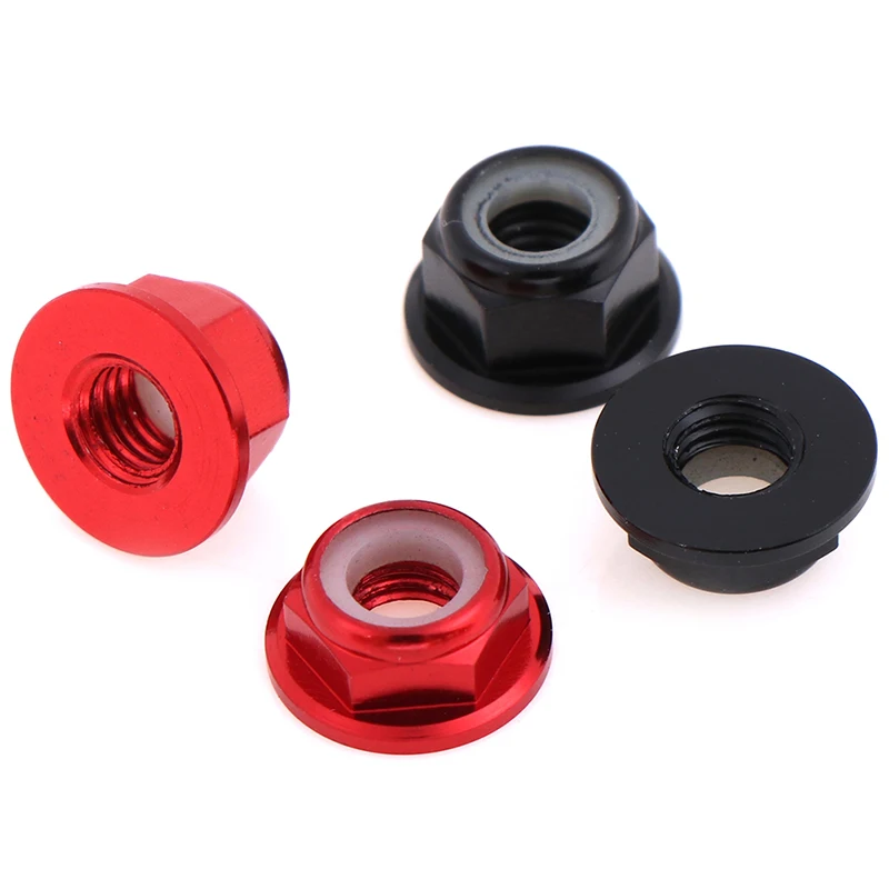 5 Pcs M5 Aluminum Flange Nylon Nut Low Profile CW CCW Anti-Loose Insert lock For 2204 2205 2206 Brushless Motor RC QAV250 210