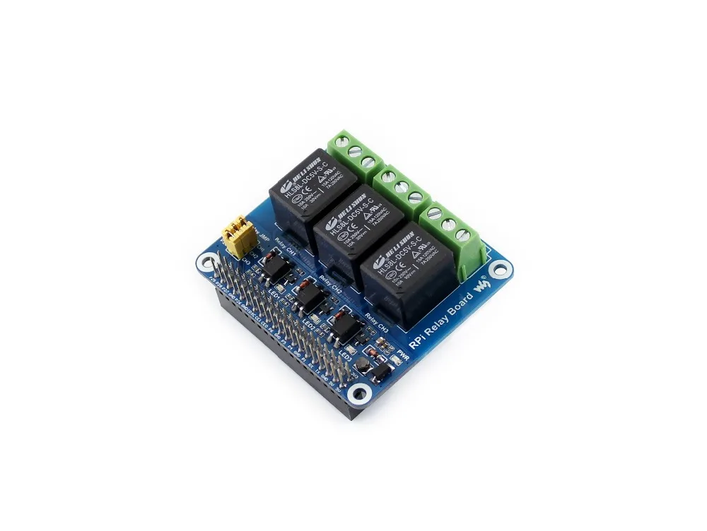 Waveshare RPi Relay/Expansion Board  for Raspberry Pi 5/4B. loads up to 5A 250V AC or 5A 30V DC