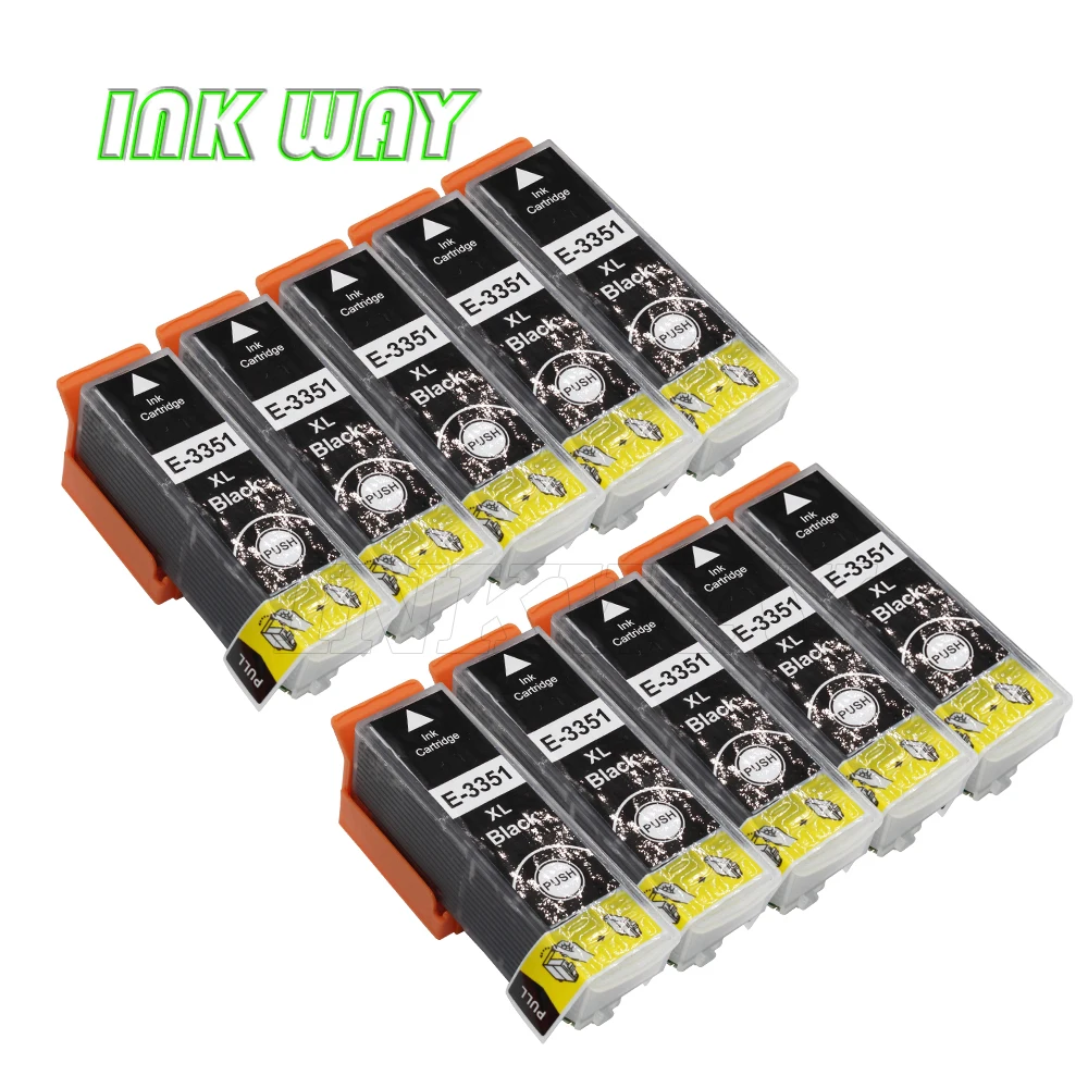 INK WAY 10 PACK T3351 T33XL 33 Not genuine compatible ink cartridge for Expression Premium XP530  XP630  XP900 XP830 XP635 etc.