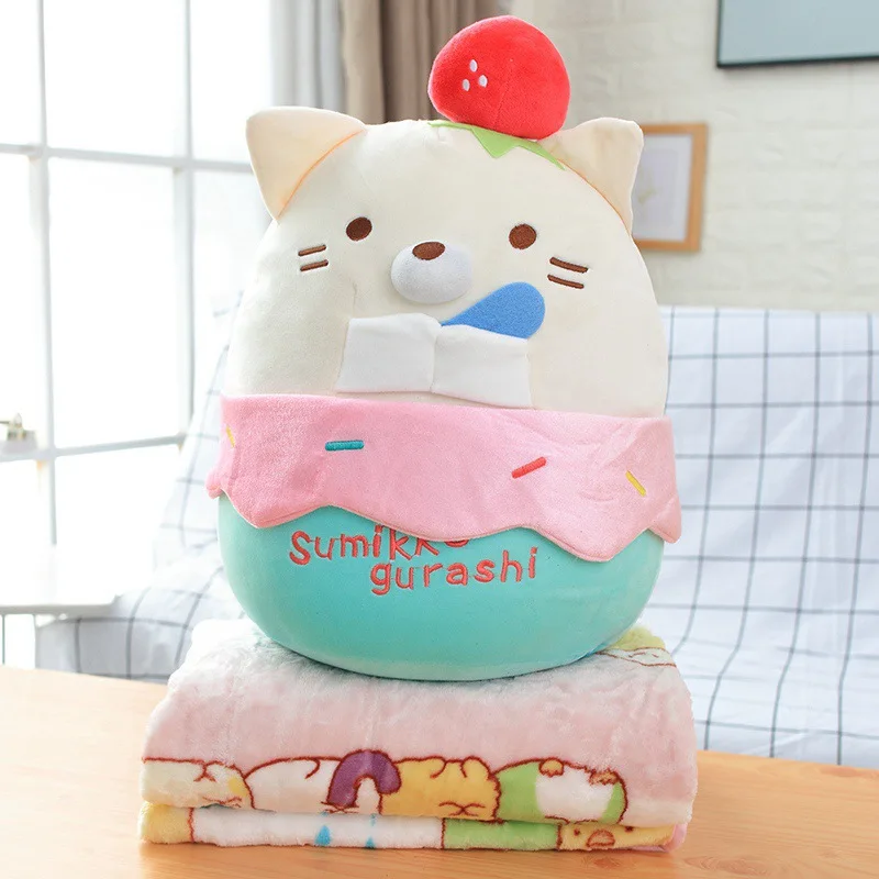 45 centimetri di Animazione Giapponese Sumikko Gurashi Peluche Angolo Bio Cuscino Coperta Morbida Animale Del Fumetto Bambola Del Capretto Di