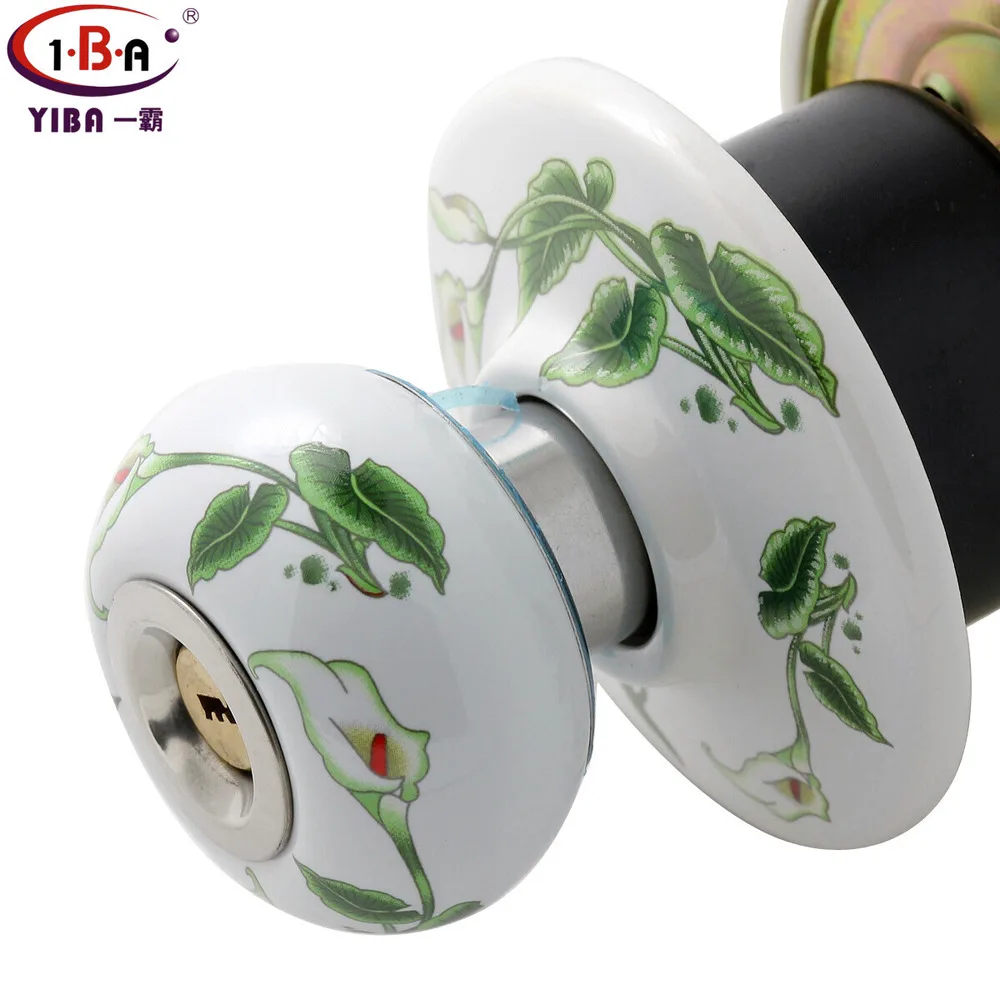 Guangdong genuine tyrant Jane European pastoral ceramic door Calla Full ceramic ball lock 11 70 tongue