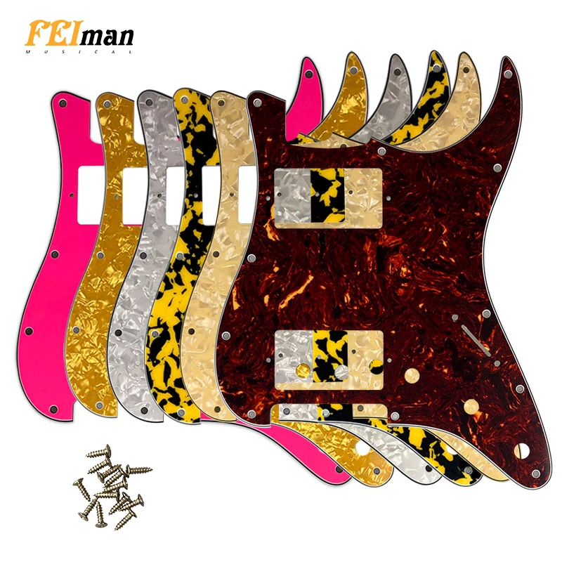 

Fei Man - Pickguards With 11 Screws, Fender Standard, ST HH, Strat, PAF Humbucker, Multi Color, Guitar Accessories