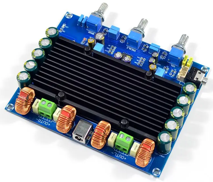 ใหม่ DC18V to DC24V ST074C TPA3116 ชิปคู่ 100 W * 2 2.0 CHANNEL Class D เครื่องขยายเสียงดิจิตอล