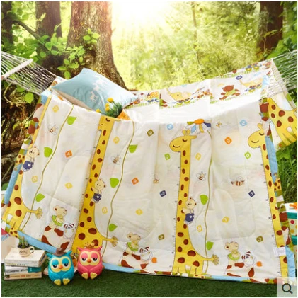 

Cartoon Summer Comforter Air-conditioning Quilts Cotton edredones colchas Floral ar condicionado Blanket bedspread 220x240cm