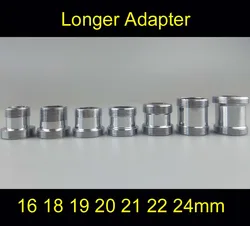 Adaptateur plus long pour supporter ficateur d'air, 16mm, 18mm, 19mm, 20mm, 21mm, 22mm, 24mm