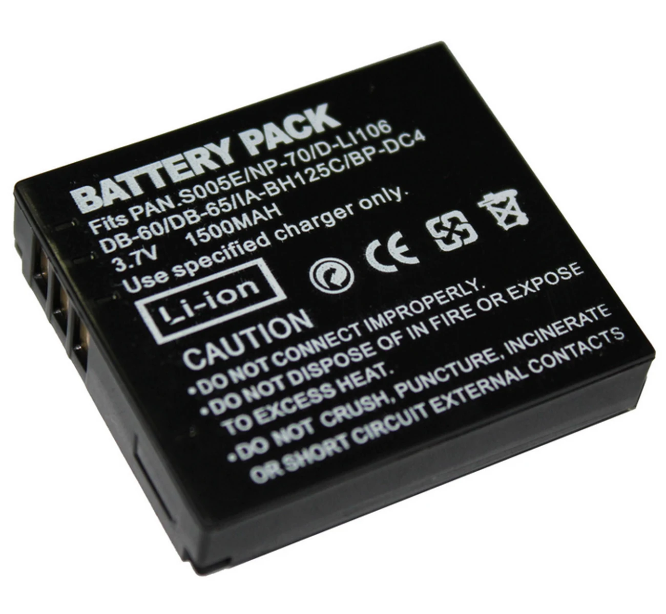 Rechargeable Lithium-ion Battery Pack for Ricoh DB-60, DB60, DB-65, DB65