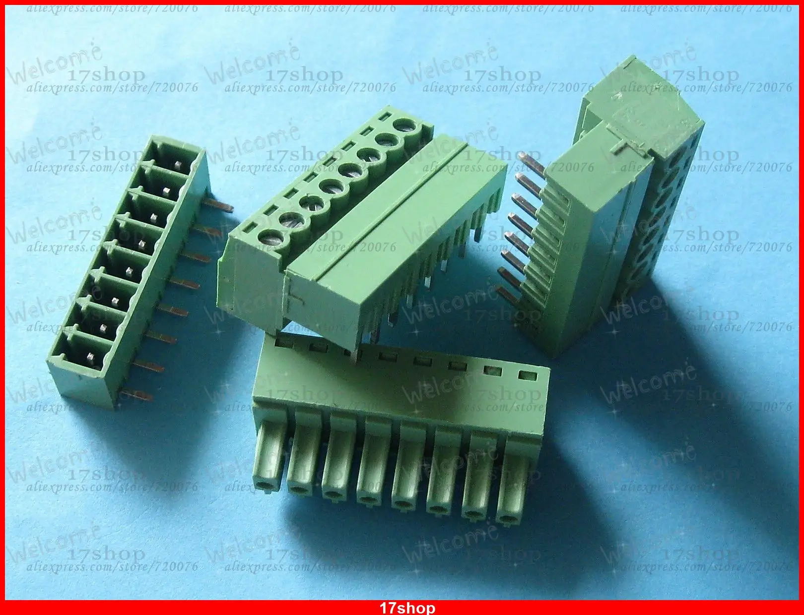 

25 pcs Pitch 3.5mm Angle 9 way/pin Screw Terminal Block Connector Pluggable Type