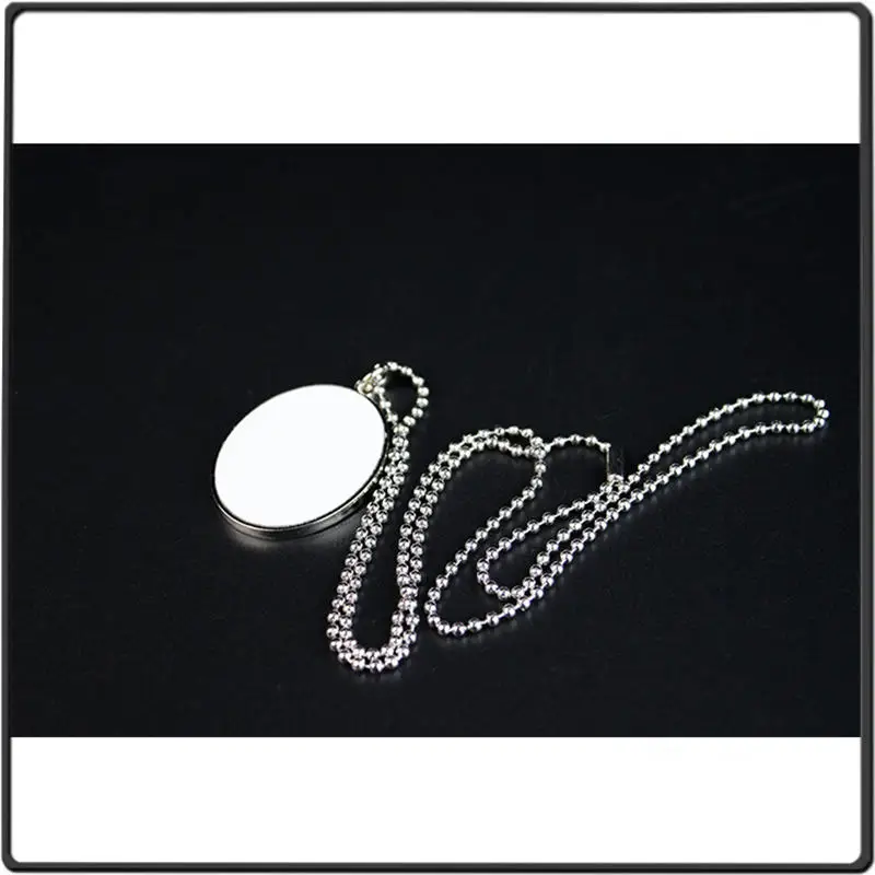 

blank necklace pendant for sublimation blank consumables Personalized gift wholesales