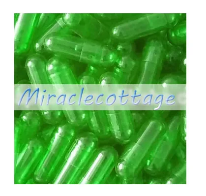 

joined (10,000pcs/pack) 1# green transparent hard empty capsules size 1 green transparent gelatin empty capsule