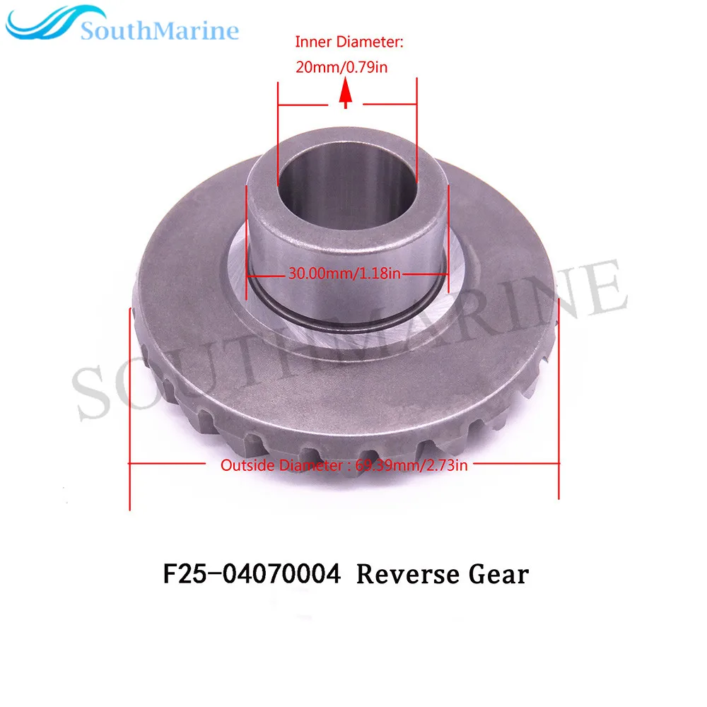 Motor de barco F25-04020000 engranaje delantero, piñón de F25-04000005 y marcha atrás de F25-04070004 para Parsun HDX Makara de 4 tiempos F20