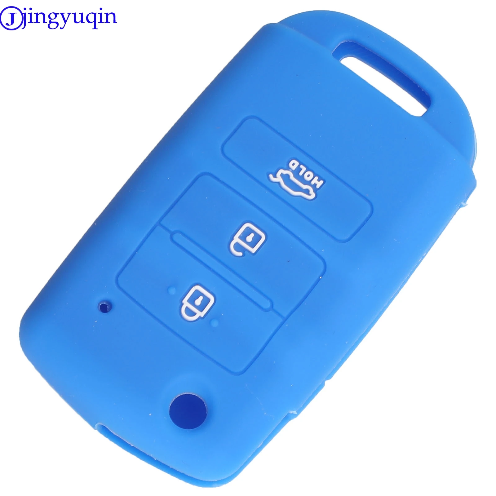 jingyuqin 3B Remote Car Key Silicone Cover Case For Kia Sorento K900 New K7 Cadenza 2017 2018 2019 Holder Styling Folding Flid