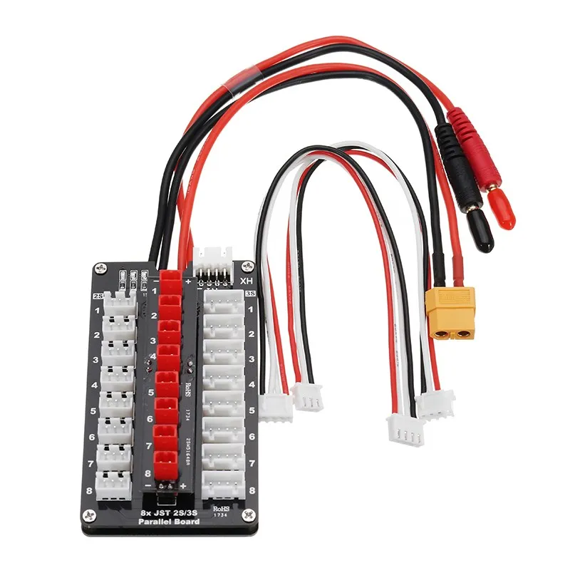 G.T.Power 2-3S Parallel Charging Board JST Plug Para Board for IMAX B6 ISDT Q6 D2 Battery Charger RC Models