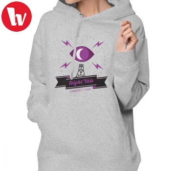 Gece vana Hoodie İsimsiz Hoodies baskılı büyük Hoodies kadınlar gri uzun kollu sokak giyim tatlı pamuklu kazak Hoodie