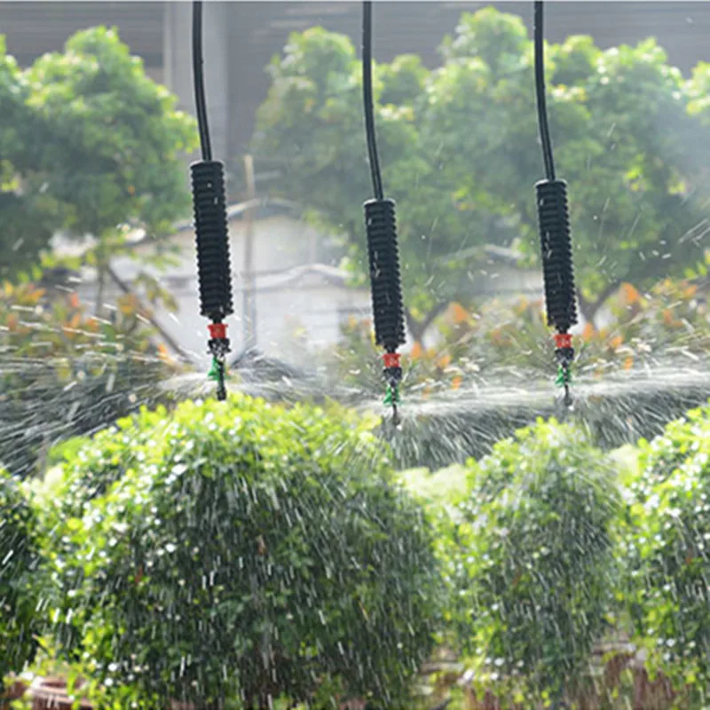 Agriculture hanging spray 360 Degree Rotating Misting Nozzle Greenhouse Sprinkler Irrigation with Anti-drip Device 1 Set