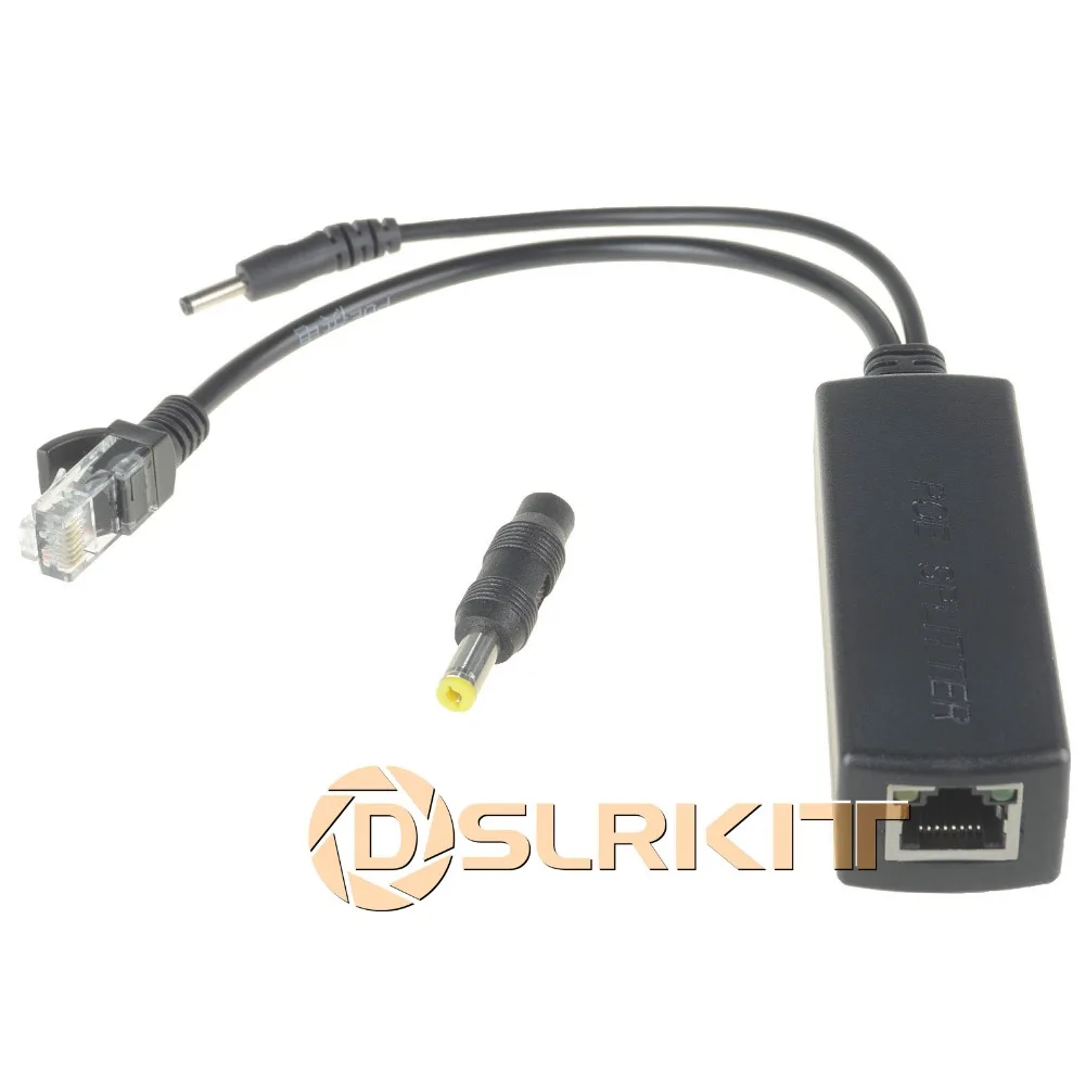 Atividade PoE Splitter Power Over Ethernet 48 V para 5 V 2.4A Compatível IEEE802.3af