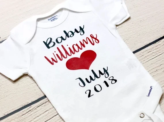 csutom glitter Pregnancy announcement kids t shirts birthday Maternity photo shoot baby shower bodysuit onepiece romper Outfit