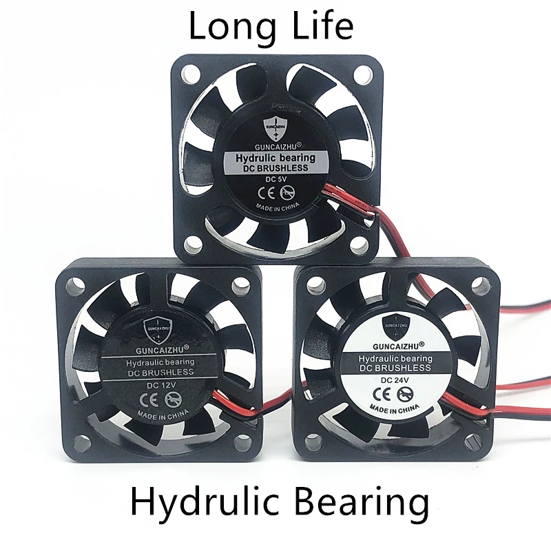 DC 5V 12V 24V  4010 40MM Hydrulic Bearing 3D Printer Fan 40x40x10MM 4cm Fan Cooling Fan with 2pin 3pin