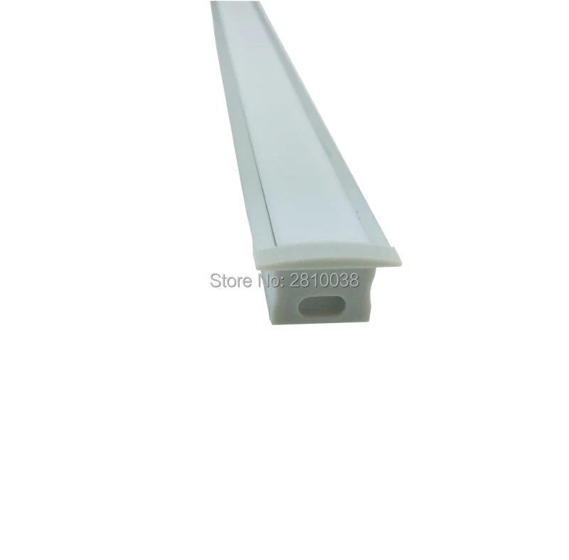 50 X 1M Sets/Lot T style Anodized silver alu profile for led strip and AL6063 led profile 1m for recessed wall or floor lights