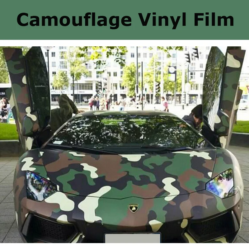 

High quality Camo Vinyl wrap Camouflage Film With Air Bubble Free For Car Wrapping Camo Graphics Size:1.52*30M/Roll