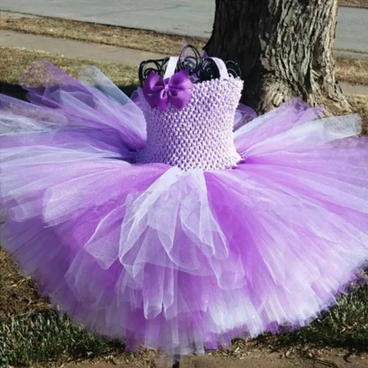 Lovely Girls Turquoise Tutu Dresses Baby Crochet Corset Ballet Tutu with Hairbow Set Kids Birthday Party Costume