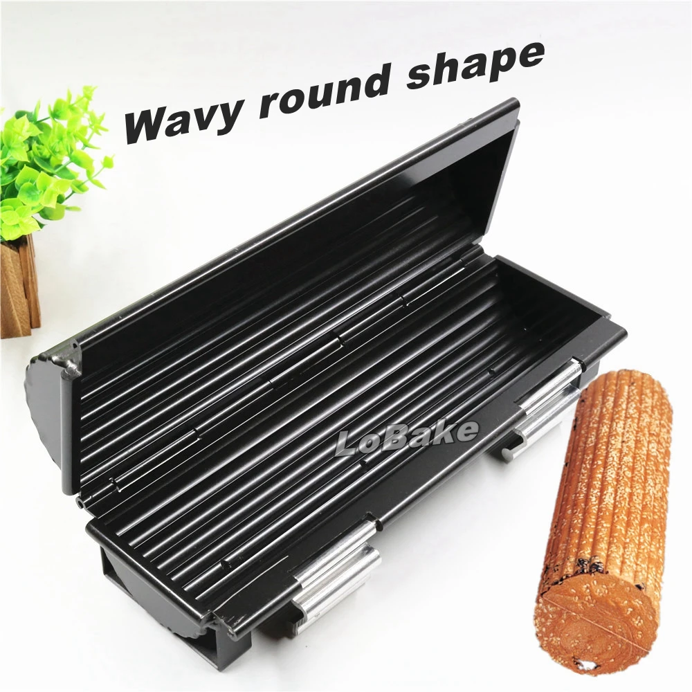 

Durable toaster round wavy style non-stick metal cake mold bakeware toast French bread metal mold for DIY bakery accessories