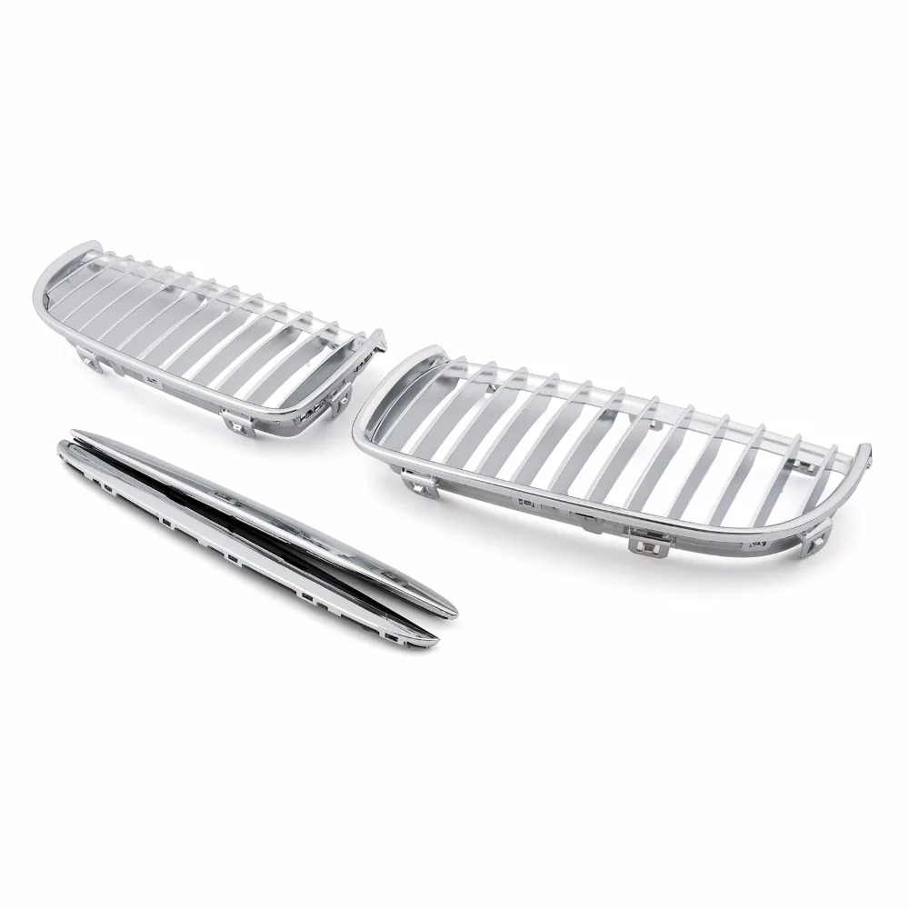 Areyourshop Chrome Front Kidney Grille Grill for BMW 3 Series E90 E91 325i 328i 2004 2003 2004 2005 2006 2007 Car Accessories