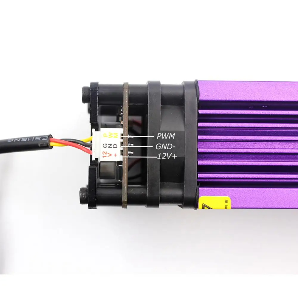 OXLasers 450nm 15W وحدة الليزر الأزرق 15000mW رأس الليزر DIY بها بنفسك النقش بالليزر مع PWM الأرجواني بالوعة الحرارة قطع الخشب الرقائقي