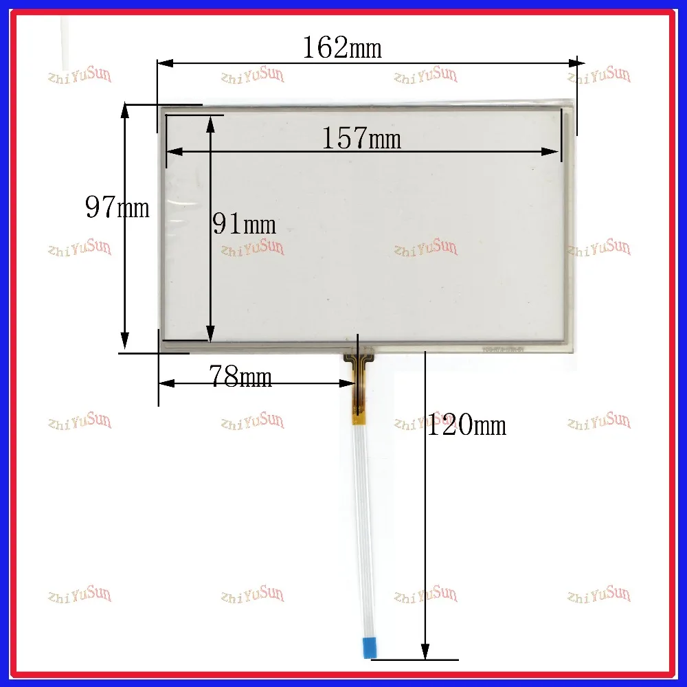 ZhiYuSun wholesale 10PCS/Lot  for 7038B MODEL  compatible   4lines resistance screen for car  DVD redio