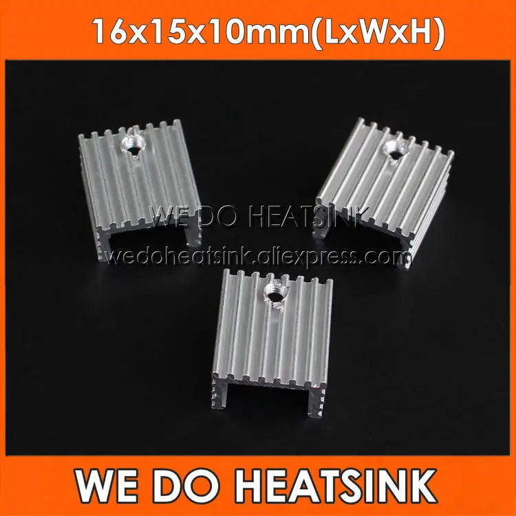 WE DO HEATSINK 20pcs 16x15x10mm Heatsink Aluminum Radiator Heatsink TO-220/TO220 MOSFET