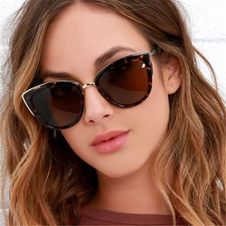 VIVIBEE Ladies Retro Big Cat Eye Sunglasses 2026 Trend Luxury Gradient Sun Glasses Fashion Cateye Elegant Shades for Women