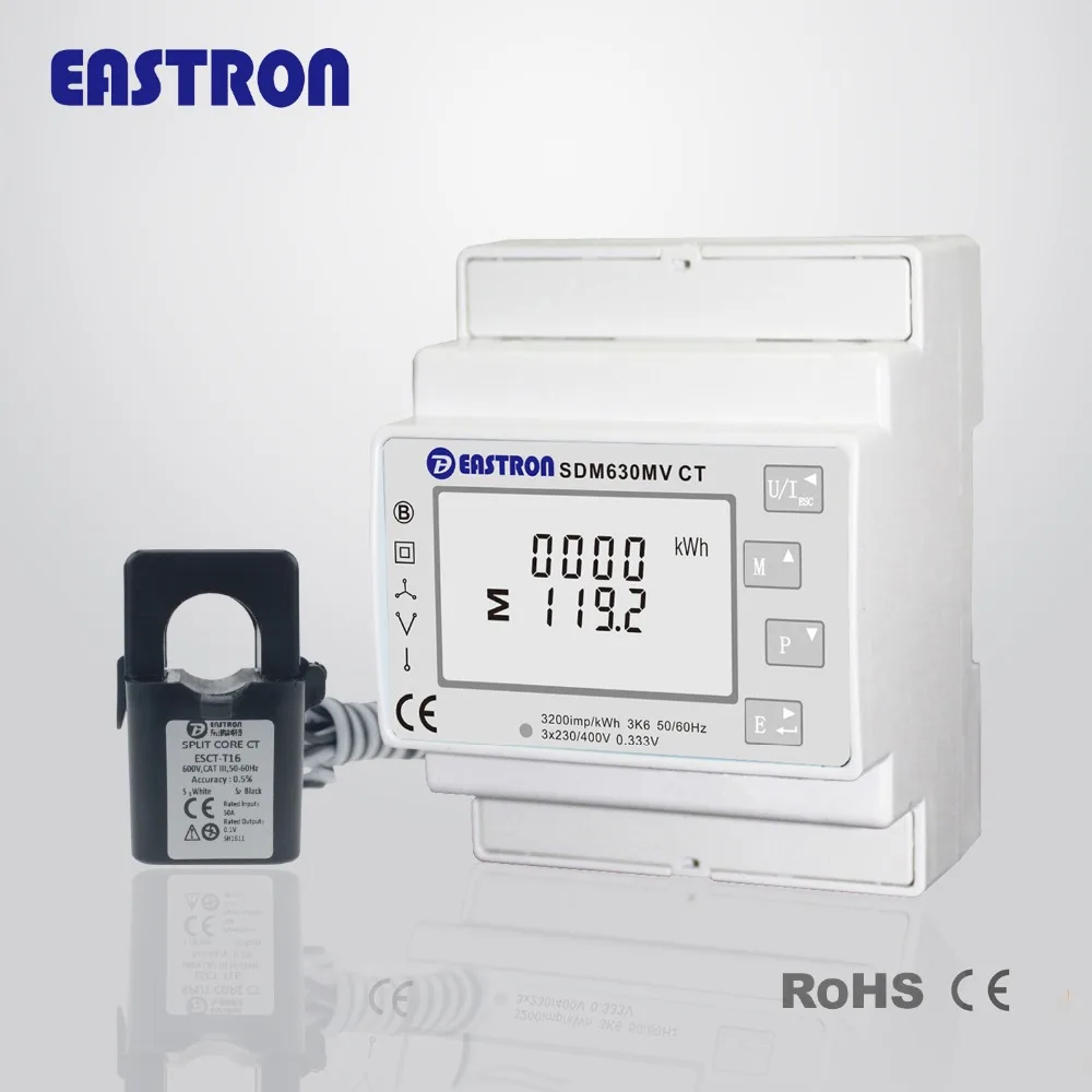 com Entrada de Peças Tu16 100a 333mv Botões de Tela Sensível ao Toque Comunicação Rs485 Sdm630mv ct