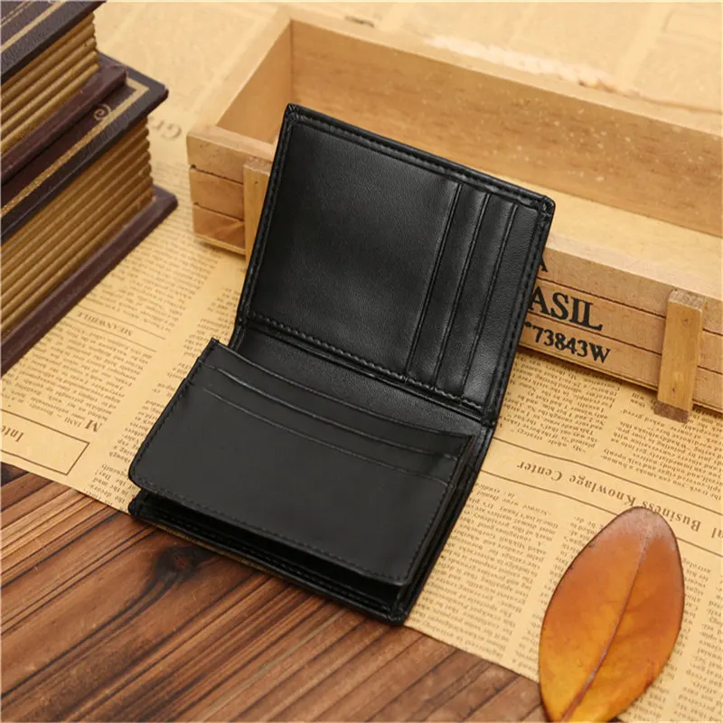 JINBAOLAI Fashion PU Leather portafoglio da uomo pacchetto di biglietti da visita porta carte di credito maschile portamonete Set di carte portafoglio regalo per uomo