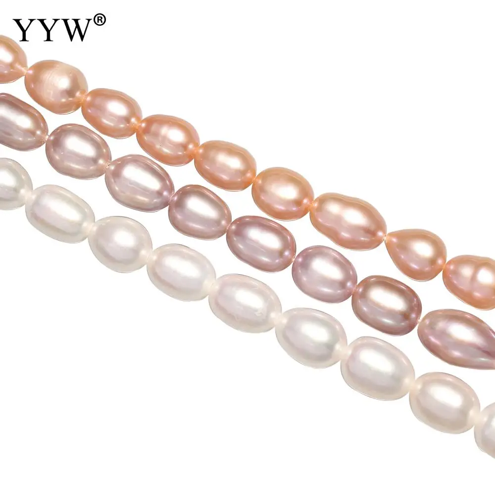 High Quality 3 4 5 6 7 8mm 100% Natural Freshwater Pearl Beads White Rice Pearl Loose Beads DIY Necklace Bracelat Jewelry Making