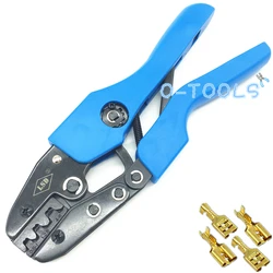 AN-03B Ratchet wheel crimping plier open barrel terminal crimping tool for 0.5-6mm² non-insulated barrel terminals 17-12AWG