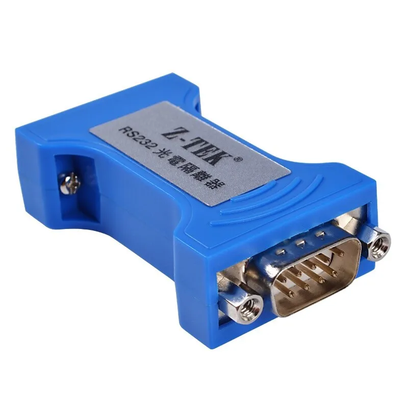 Z-TEK RS-232 serial port optoelectronic isolator 9 pin serial RS232 lightning protection surge 3 Bits Isolated Converter