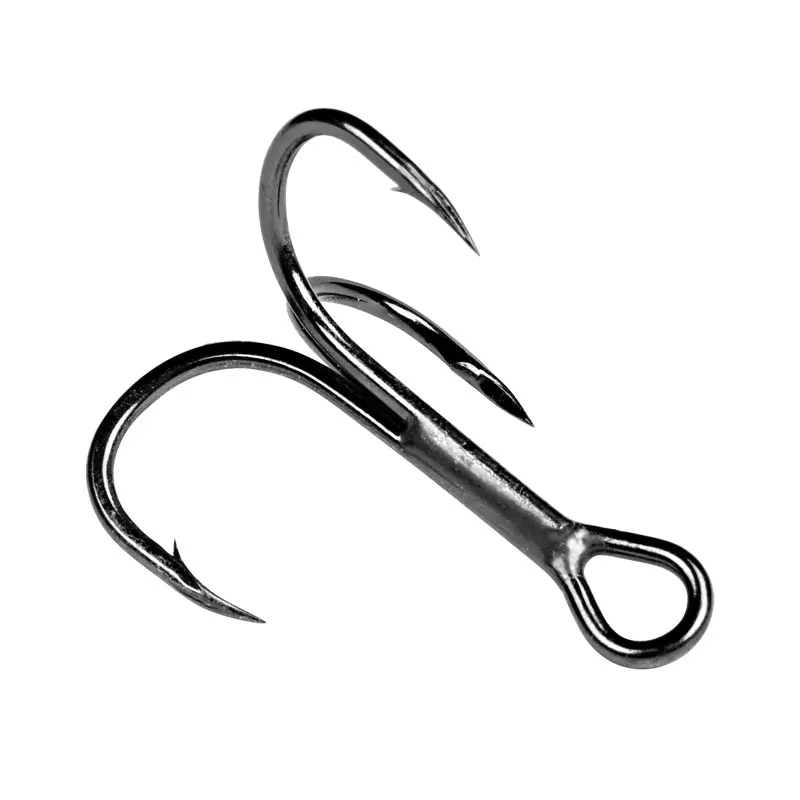 Balleo 20pcs/lot 1/0 2/0 3/0  CP Point Treble Hook 2X strong for huge big sea fishing Tuna Fishing with  inverted T Groove