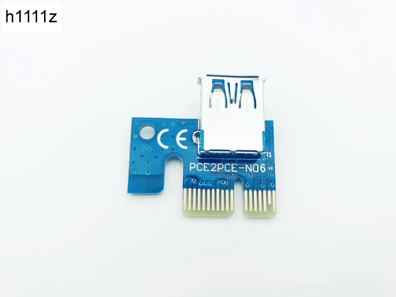 

10PCS PCI 1X PCI-e X1 Riser 180 Degree Riser Card Adapter to USB For Riser 006 006C 007S 008S