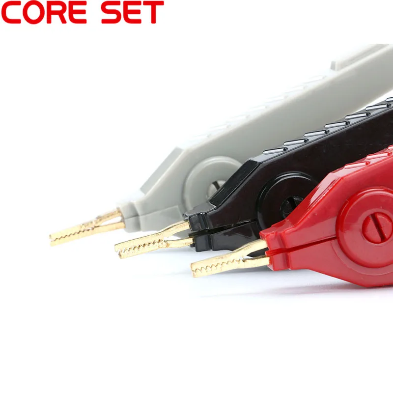 3 pz/set Coccodrillo Clip di 90mm Kelvin Rame Piatto di Oro Clip di Grigio + Nero + Rosso