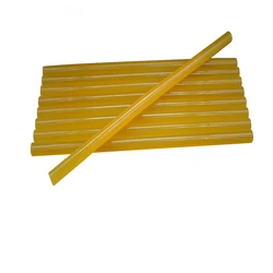 Bastões de cola amarelos 7/11mm x 270mm para pistola de cola elétrica, reparo de artesanato de carro, ferramenta de reparo de bastões adesivos de uso geral