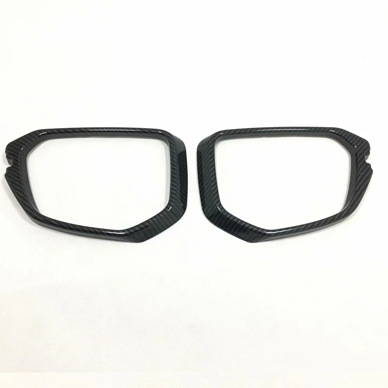 For Honda Insight 2018 2019 ABS Chrome and Carbon fibre Car rearview mirror block rain eyebrow Cover Trim styling Accessories