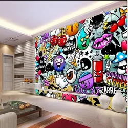 beibehang papel de parede wall paper Custom baby colorful graffiti murals for children's rooms living room backdrop 3D wallpaper