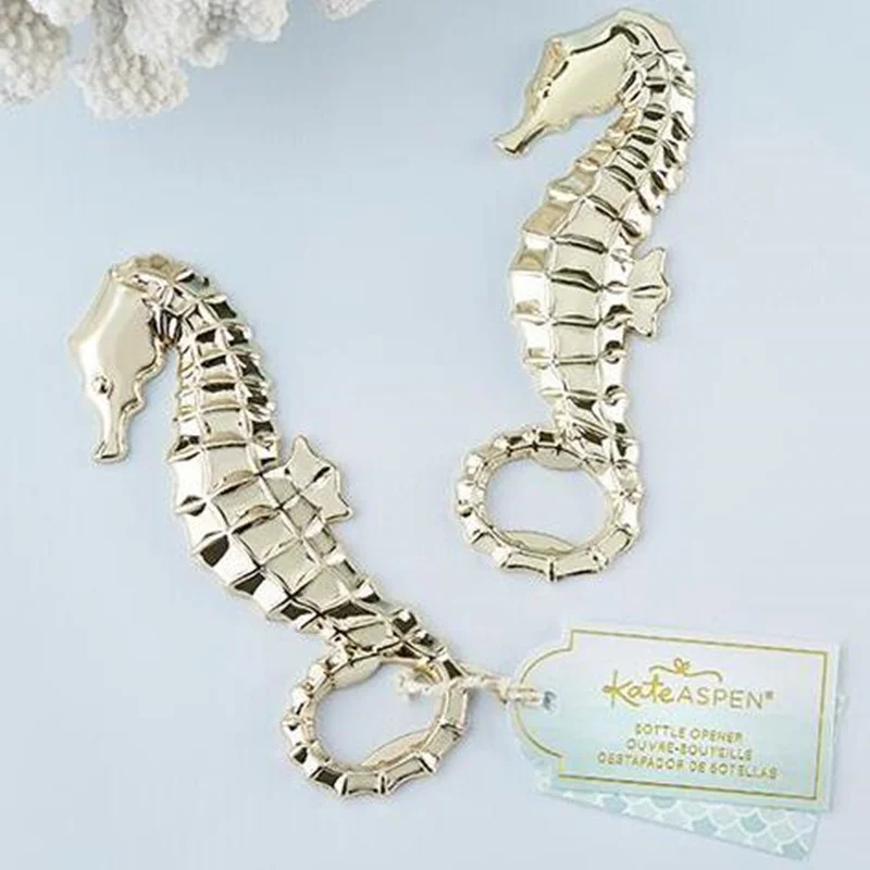 

New Arrival High Quality Party Favors Gold Seahorse Bottle Opener Wedding Favor Beers Openers F20173725