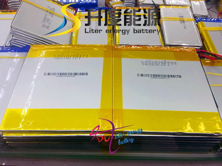 3.7V lithium polymer batteries 4.5MM 105MM 186MM  V972 V971 battery 12000mah 9 inch tablet PC battery