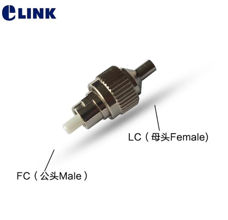 Adaptador híbrido fm para uso vfl 5 peças LC-FC fêmea-macho 2.5-1.25mm fibra óptica ftth acoplador fm FC-LC para uso vfl frete grátis