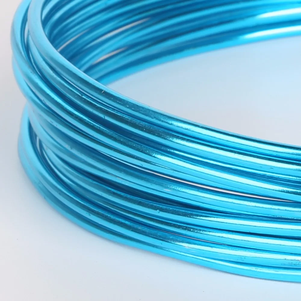 5 Meters 2mm Multicolor Aluminum Wire Soft Metal Floristry Wire for Handmade DIY Bracelet Findings Crafts Making Accessories