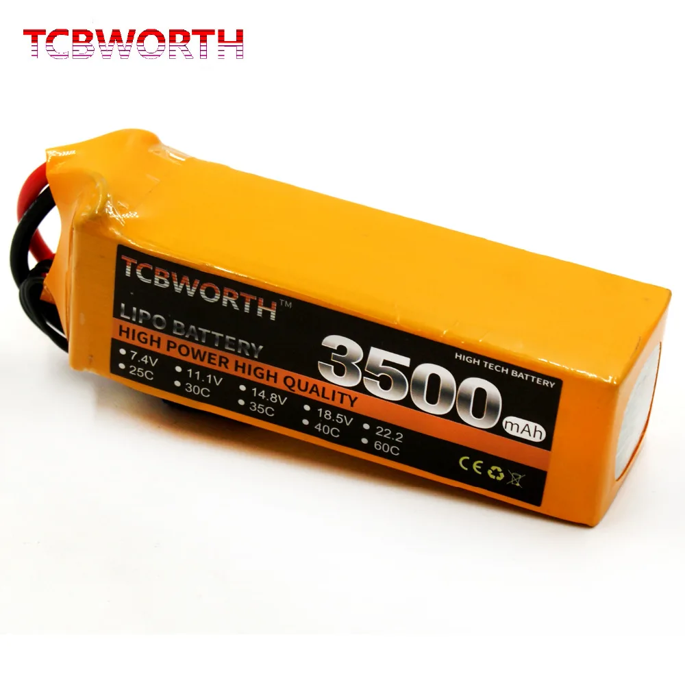 New Batteries 6S 22.2V 3500mAh 60C RC LiPo Battery For RC Airplane Drone Quadcopter Car Boat Truck 6S RC Batteries Burst 120C